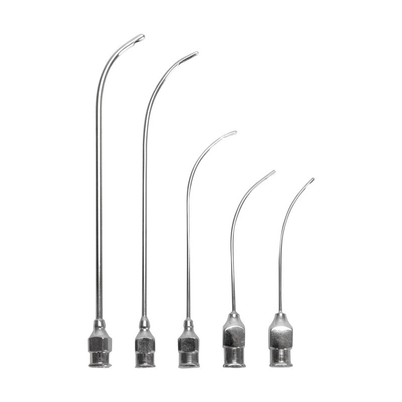 Knopfkanüle gebogen - medizinisches Instrument für die Wundversorgung und Drainage - Med-Praxisbedarf