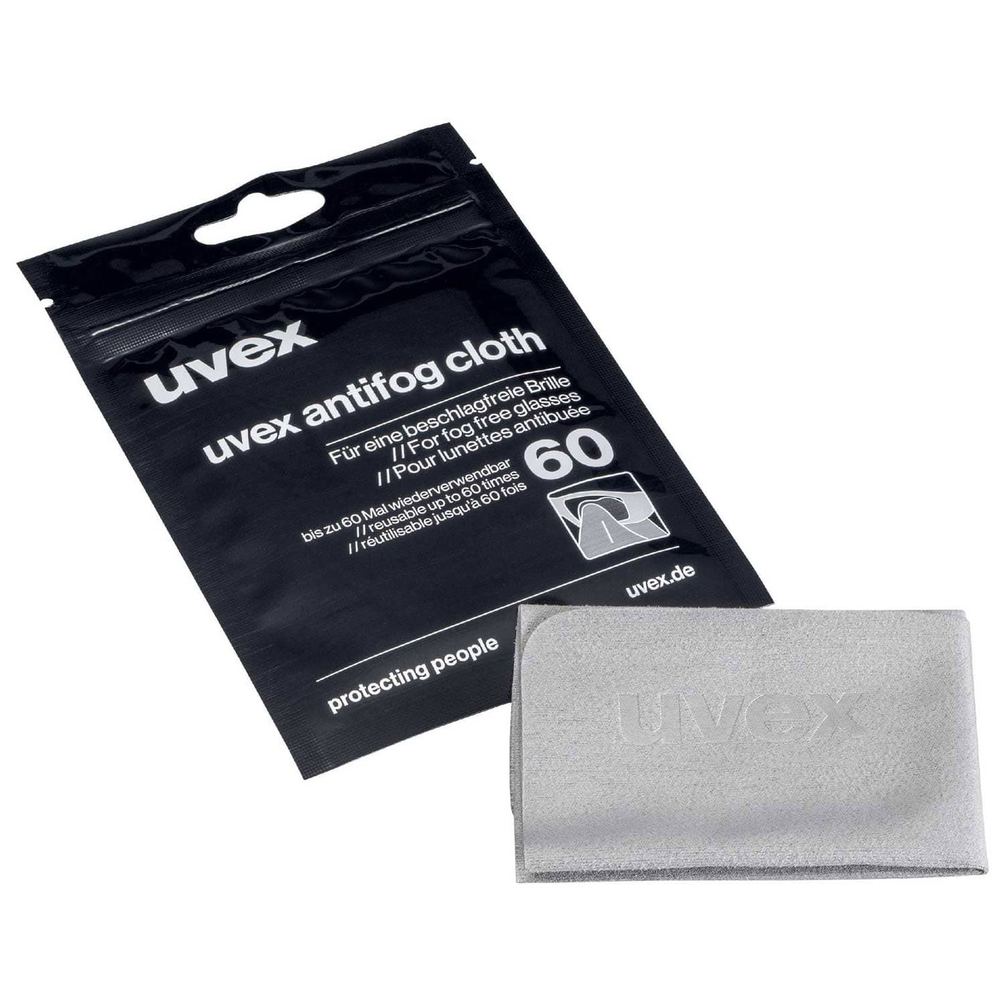 UVEX Anti-Fog Brillentücher - praktische Tücher zur Nebelfreiheit von Schutzbrillen und Sehhilfen - Med-Praxisbedarf