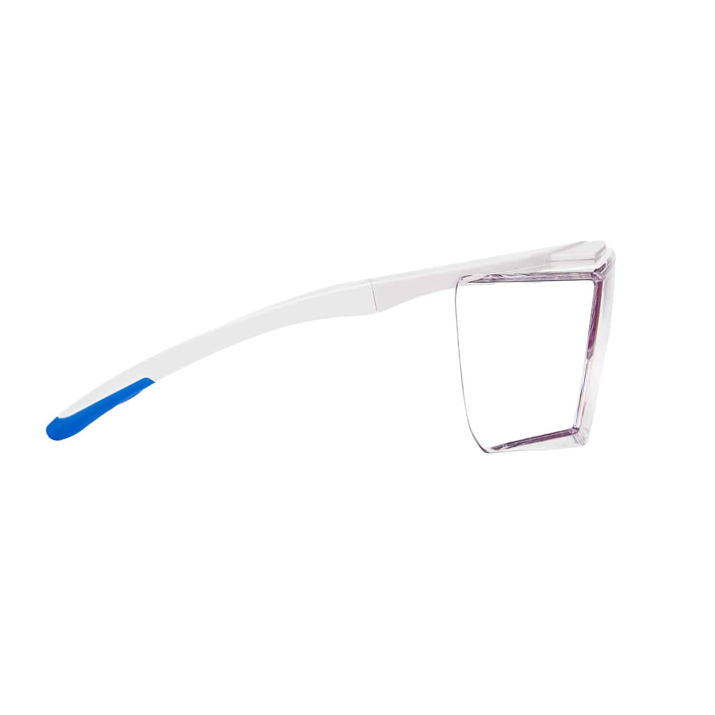 uvex super f OTG CR Schutzbrille seitliche Ansicht - Schutz über eigener Brille, medizinischer Bereich - Med-Praxisbedarf