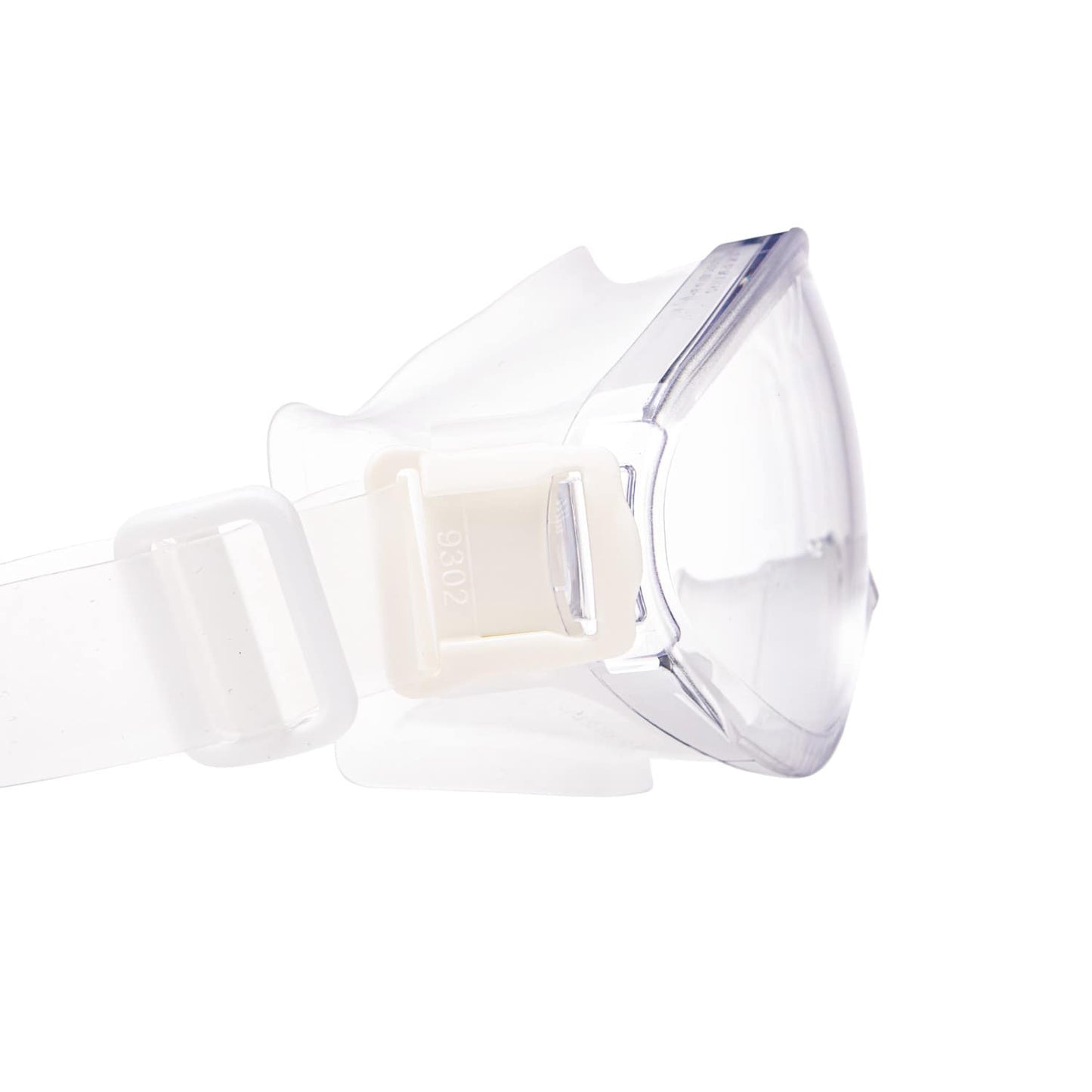 Detailaufnahme uvex ultrasonic CR - Weiches Dichtungspolster, verstellbares Kopfband, klar - Med-Praxisbedarf