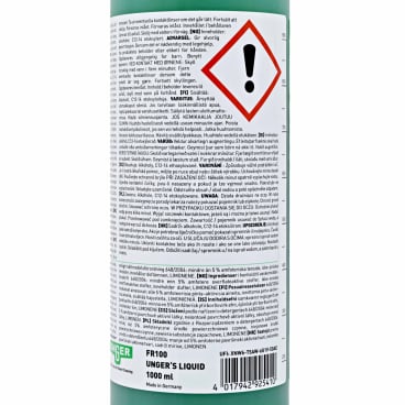 UNGERS LIQUID Reiniger Flasche - Konzentrat zur schonenden Fensterreinigung - Med-Praxisbedarf