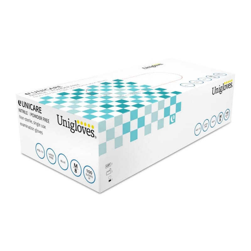 UNICARE Soft Nitrilhandschuhe puderfrei - Einweghandschuhe für medizinischen Bereich - Med-Praxisbedarf