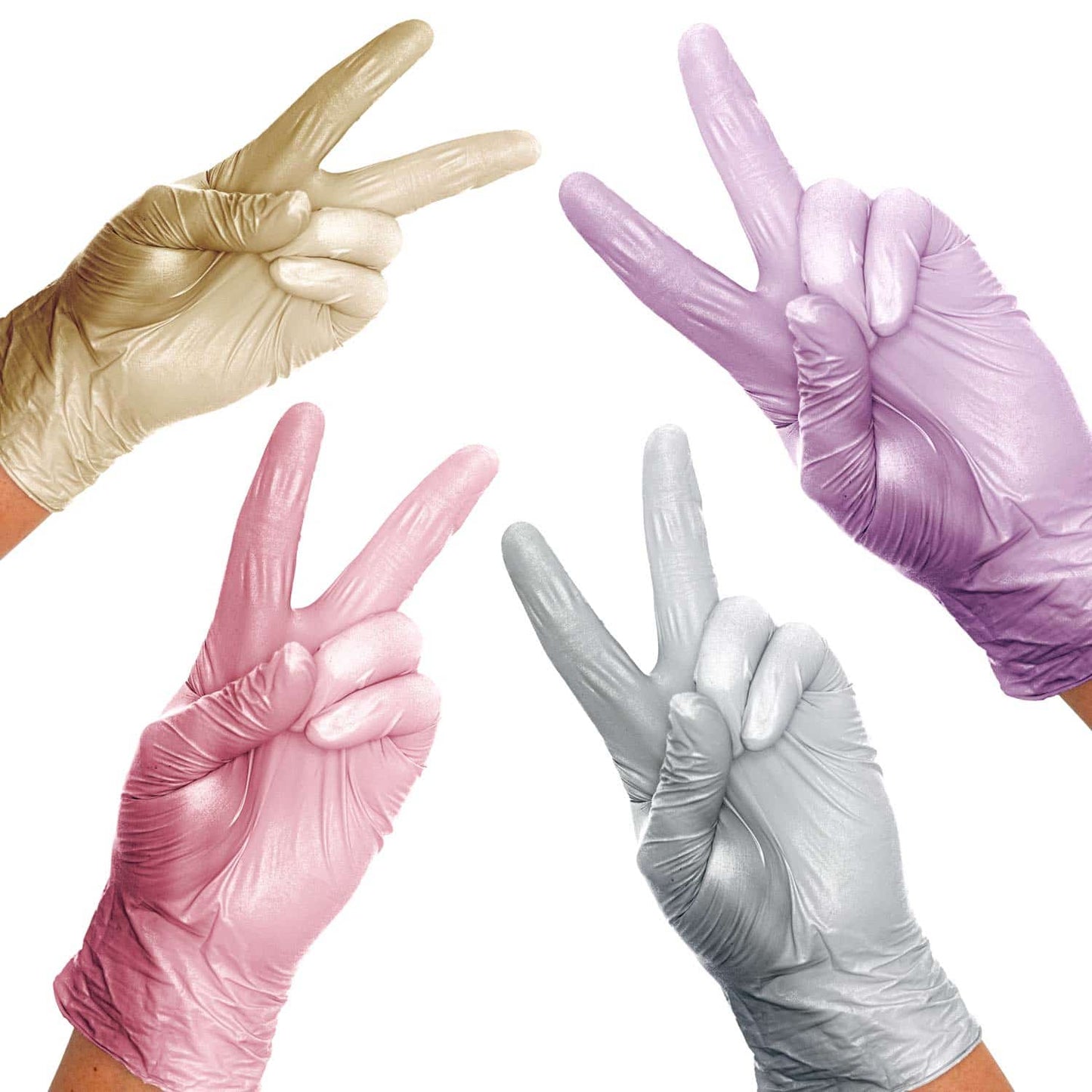 Bunte Nitrilhandschuhe Unigloves FANCY - Designhandschuhe für Friseur und Kosmetik - Med-Praxisbedarf