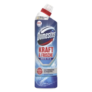 Domestos WC-Reiniger Gel Ozean Fresh - Kraft & Frische für die tägliche WC-Hygiene - Med-Praxisbedarf