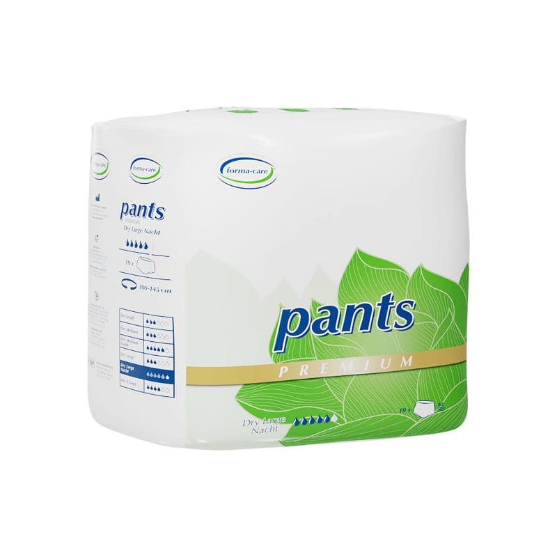 Premium dry Inkontinenzhosen forma-care - elastische Bündchen, sicherer Seitenverschluss - Med-Praxisbedarf