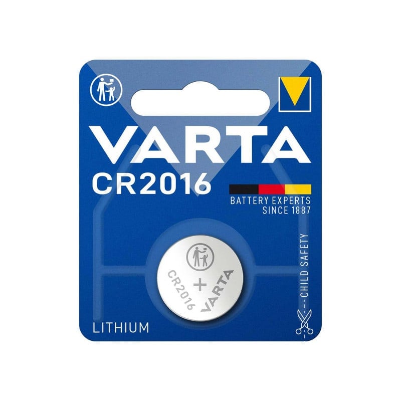 Varta Knopfzelle CR2016 Lithium 3V - Energiequelle für Medizingeräte, 0,087 Ah Kapazität - Med-Praxisbedarf