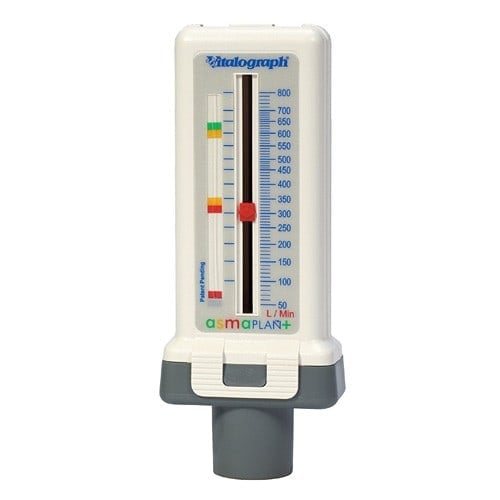 Peak Flow Meter asmaPLAN+ von Vitalograph - Atemflussmessgerät für das tägliche Asthma-Management und Kontrolle - Med-Prax...