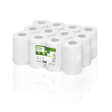Satino Comfort Handtuchrolle hochweiß 1-lagig - CF1-kompatibel zum Aufwischen - Med-Praxisbedarf