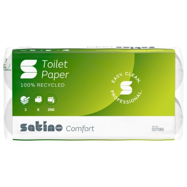 Toilettenpapier Kleinrolle MT1 Satino Comfort - hygienisch verpackt, hochweiß und saugstark - Med-Praxisbedarf