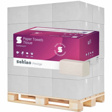 Prestige Handtücher V-Falz 25x23 cm, platzsparend und ergiebig im Spender - Med-Praxisbedarf