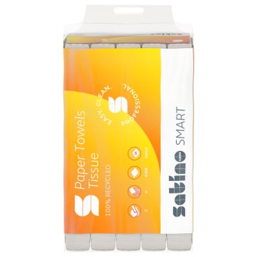 Papierhandtücher Satino smart V-Falz - 24 x 23 cm groß, für PT3 und PT4 Spender - Med-Praxisbedarf