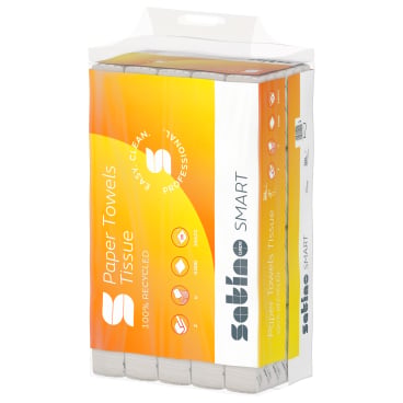 Satino Papierhandtücher smart V-Falz - 24x23 cm, PT3/PT4 für Arztpraxen und Kliniken - Med-Praxisbedarf