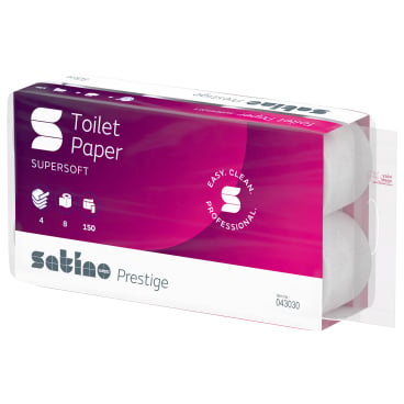 Satino Prestige Toilettenpapier 4-lagig hochweiß - extra saugstark und MT1-kompatibel - Med-Praxisbedarf