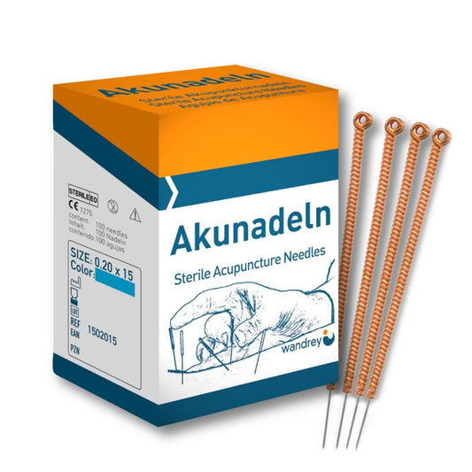 Akupunkturnadeln mit Kupfergriff von Wandrey - präzise Platzierung, spezielle Beschichtung - Med-Praxisbedarf