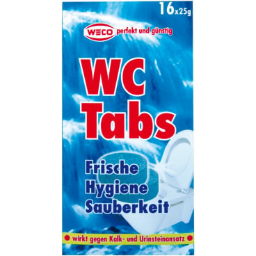 WECO WC Reiniger Tabs - praktische Tabs für WC-Abflussrohre und Spülkästen - Med-Praxisbedarf