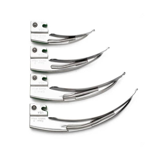 FiberOptik English Macintosh Spatel - langes Intubationsinstrument für Anästhesie und Notfallmedizin - Med-Praxisbedarf