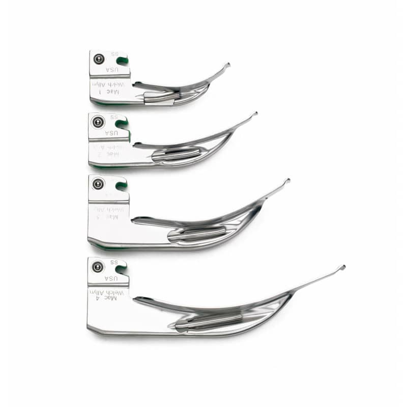 FiberOptik Macintosh Laryngoskop-Spatel - mit Fiberoptik-Technologie für klare Sicht bei Intubation - Med-Praxisbedarf