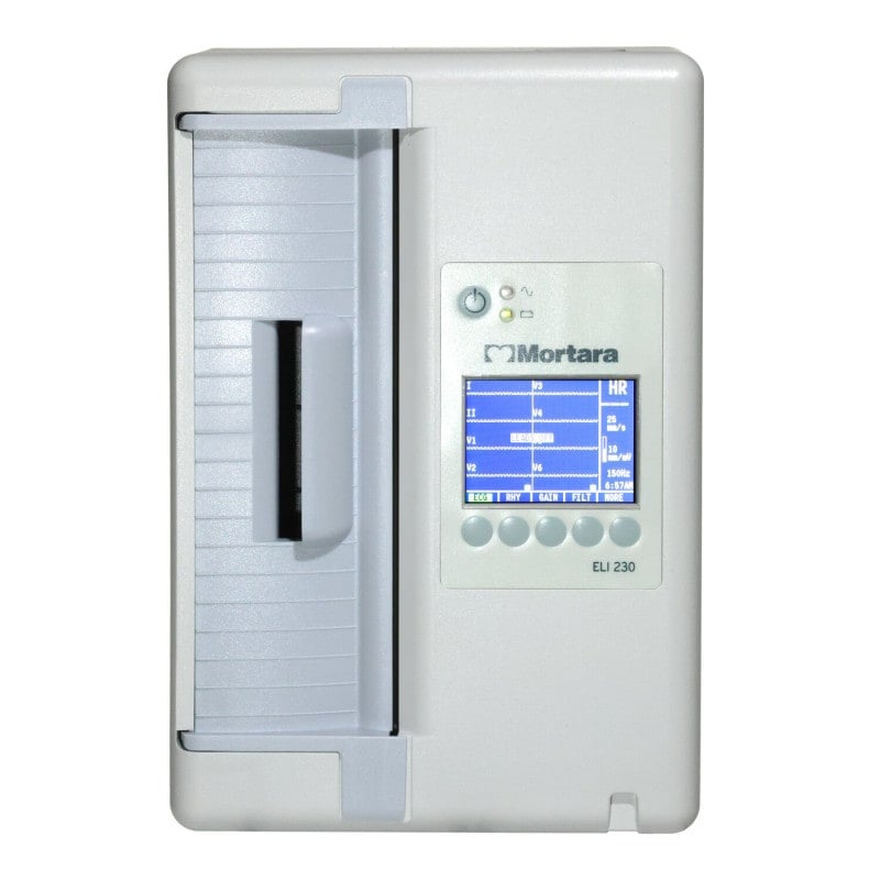 Mortara ELI 230 EKG-Gerät - tragbarer 12-Kanal-Elektrokardiograph für Erwachsene und Kinder - Med-Praxisbedarf