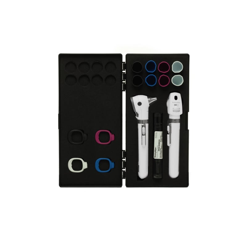 Ophthalmoskop aus dem Pocket Plus Set - Detailansicht des Augenuntersuchungsgeräts mit LED - Med-Praxisbedarf