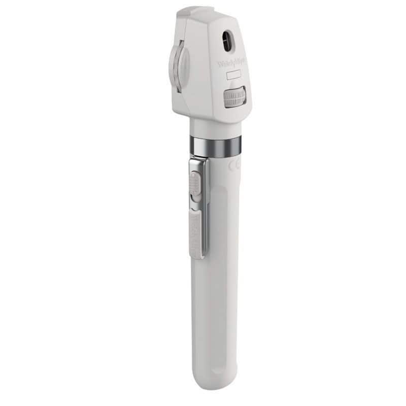 Ophthalmoskop Pocket Plus in der Hand - ergonomisches LED-Augenspiegel für Ärzte - Med-Praxisbedarf