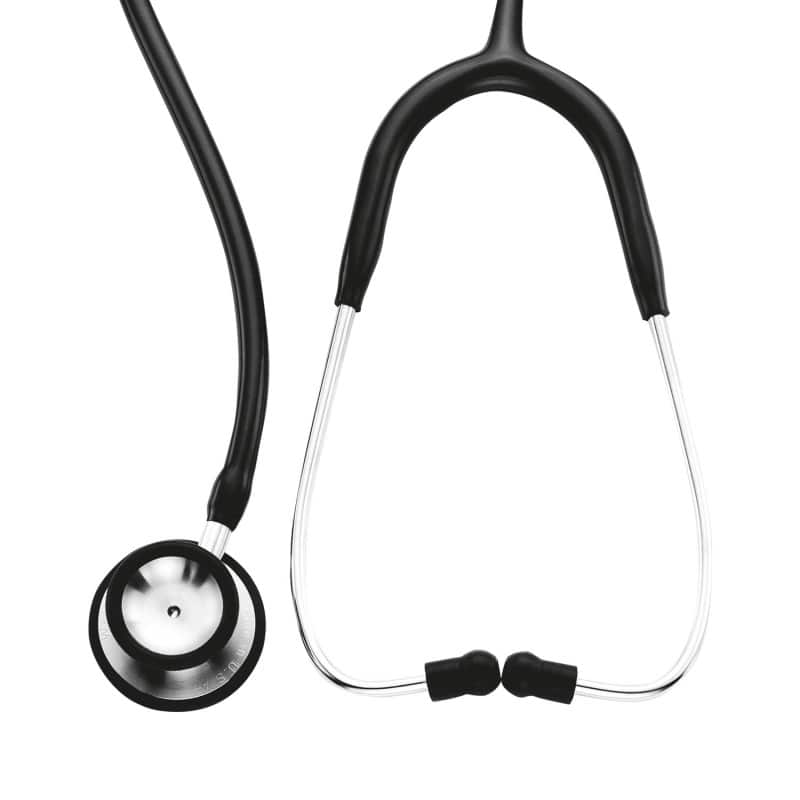 Professional Stethoskop in Rot - medizinisches Diagnoseinstrument mit Doppelkopf und Binaural - Med-Praxisbedarf