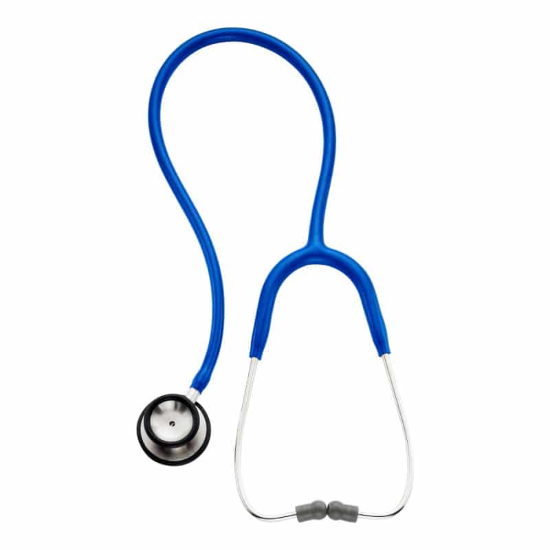 Professional Stethoskop in Marineblau - ergonomische Ohrstücke, langlebiges Material, hohe Akustik - Med-Praxisbedarf
