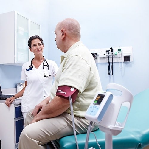 Connex ProBP Rollstativ von Welch Allyn - für digitales Blutdruckmessgerät, leichtgängige Rollen - Med-Praxisbedarf