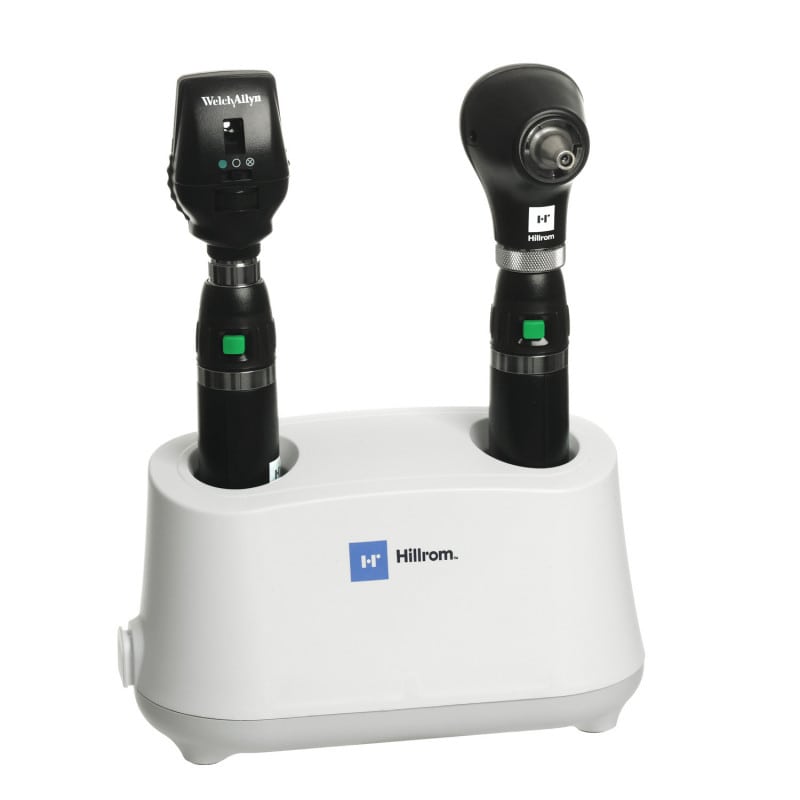 Welch Allyn Coaxial Diagnostik-Tischset - hochwertiges Set mit LED Ophthalmoskop für Augenuntersuchung - Med-Praxisbedarf