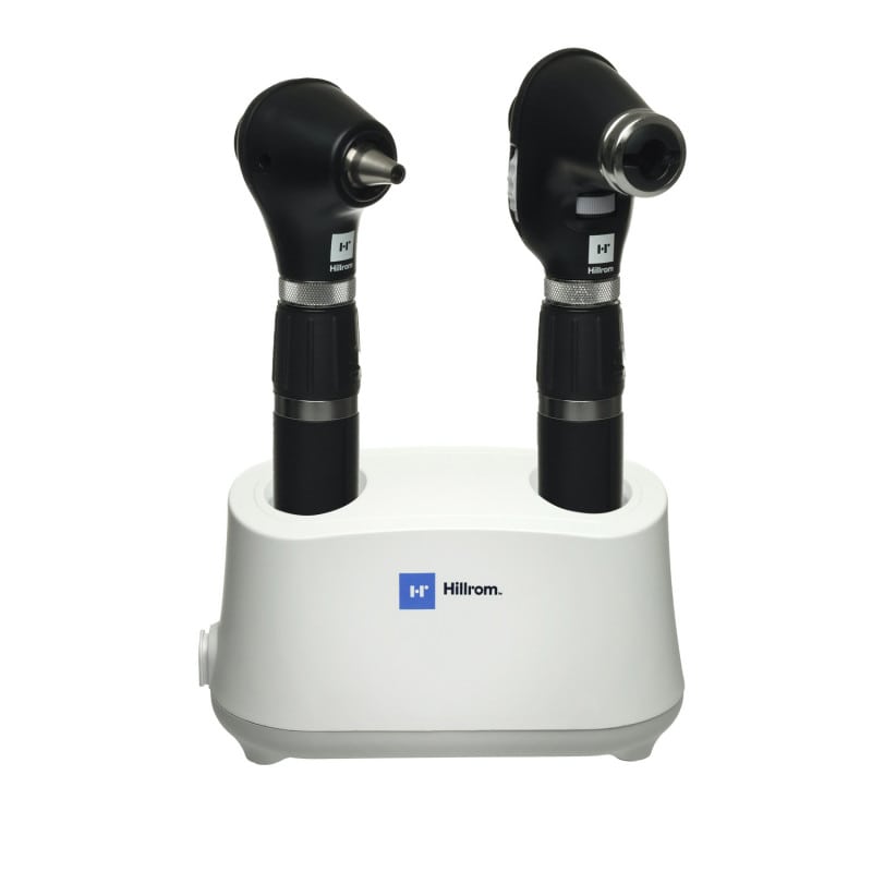Welch Allyn Diagnostik-Tischset Plus iExaminer - Set für Augen- und Ohruntersuchung mit Adapter - Med-Praxisbedarf