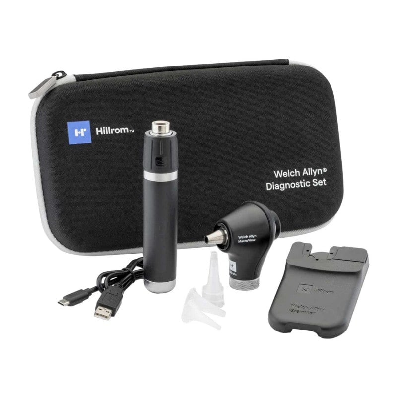 Welch Allyn MacroView Plus iExaminer Kit - Diagnose-Set für Ohrenuntersuchungen, klare Sicht - Med-Praxisbedarf