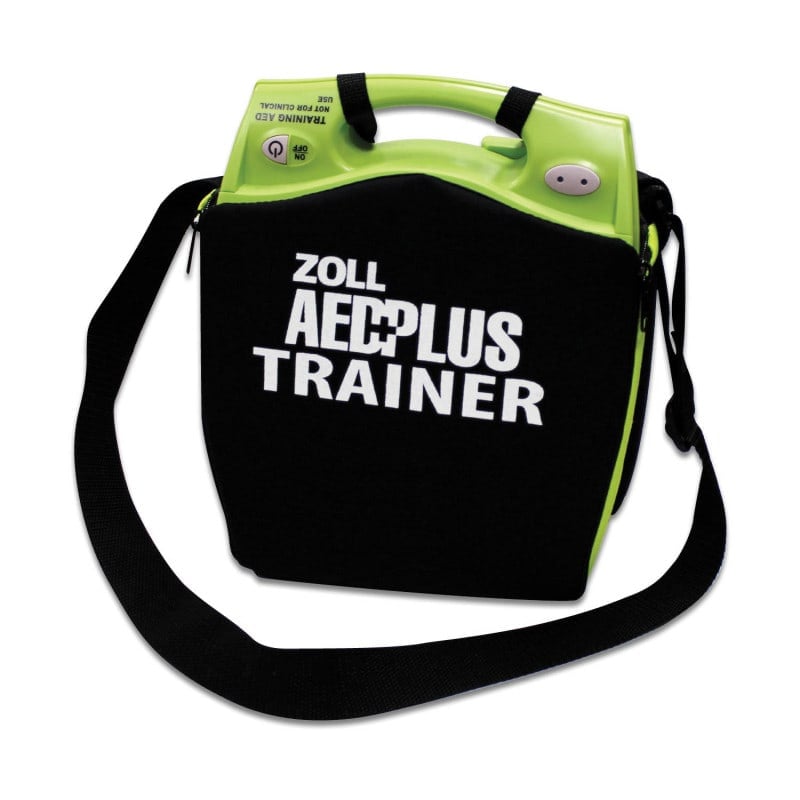 Tragetasche für AED PLUS Trainer II - schwarze Transporttasche für sicheres Verstauen - Med-Praxisbedarf