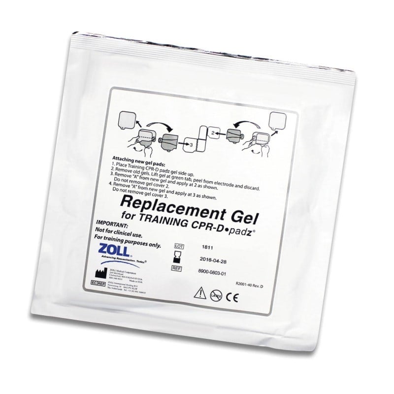 CPR-D Padz® Ersatz-Gelpads für AED PLUS® Trainer II - Haftgel für Trainingselektroden - Med-Praxisbedarf