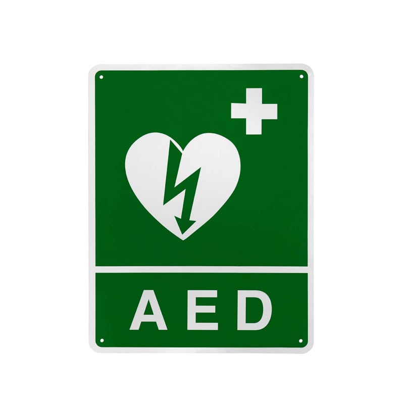 AED Wandschild ILCOR zur Standortkennzeichnung - Erste-Hilfe Hinweis für Defi - Med-Praxisbedarf