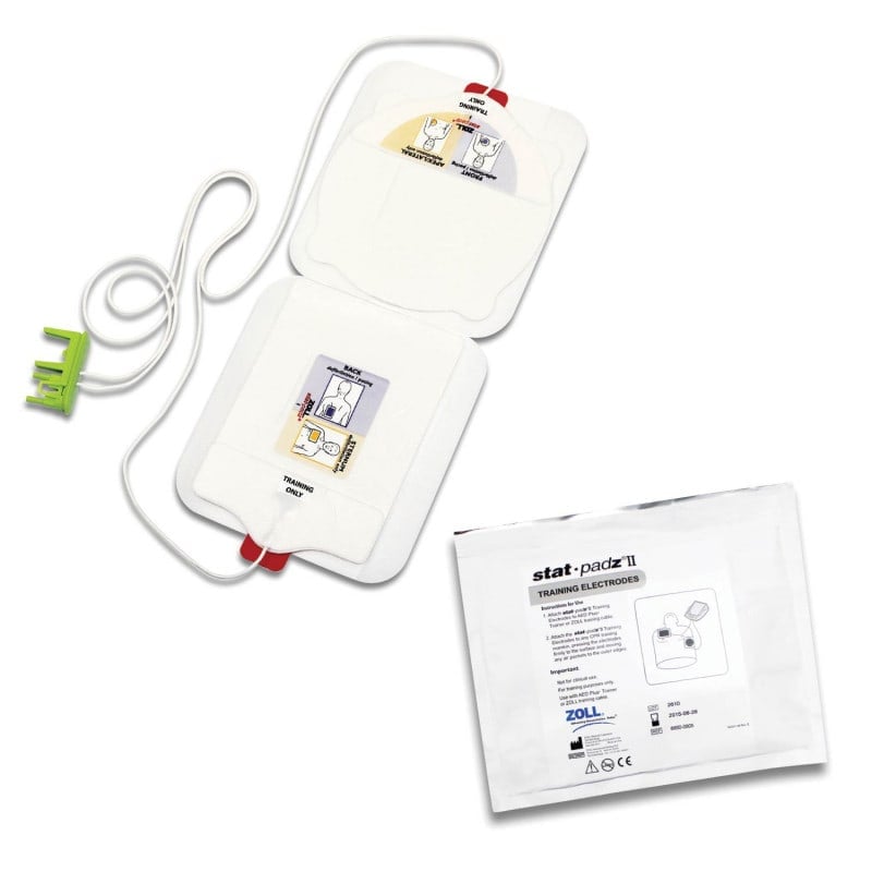 Stat-Padz II Trainingselektroden ZOLL - für AED PLUS Trainer II, Übungselektroden für Erste-Hilfe-Kurse - Med-Praxisbedarf