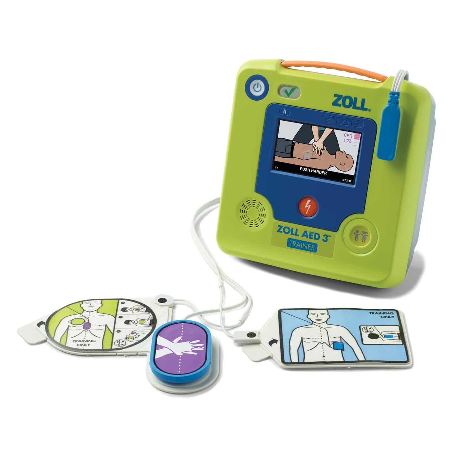 ZOLL AED 3 Trainer in Gebrauch - zur Schulung von Reanimationsmaßnahmen und Defi-Anwendung - Med-Praxisbedarf
