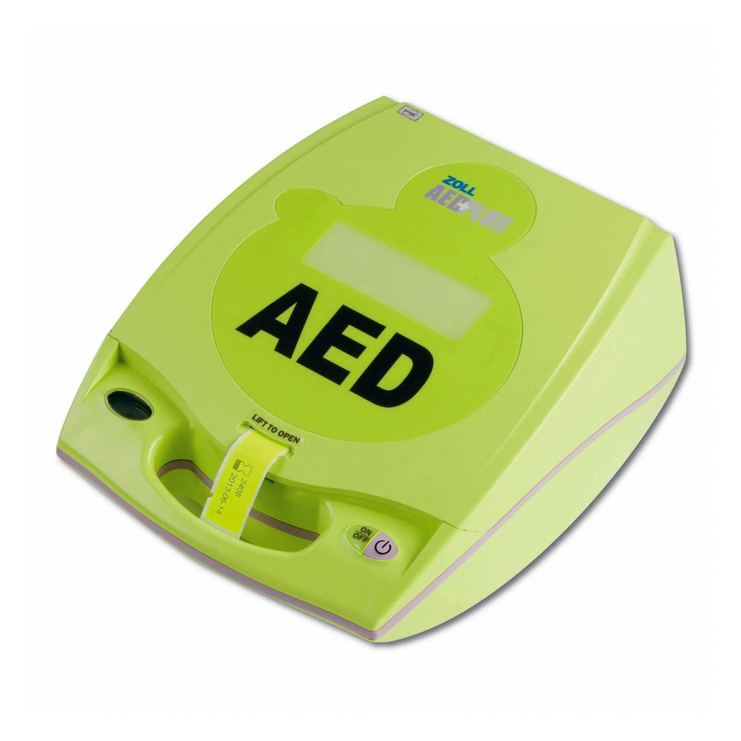 ZOLL AED PLUS Vollautomat geöffnet - mit vorinstallierten Elektroden für sofortigen Einsatz - Med-Praxisbedarf