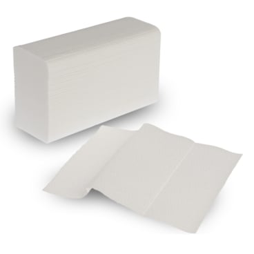 Falthandtücher weiß 20,5 x 24 cm - hygienische Einmalhandtücher für medizinische Einrichtungen - Med-Praxisbedarf