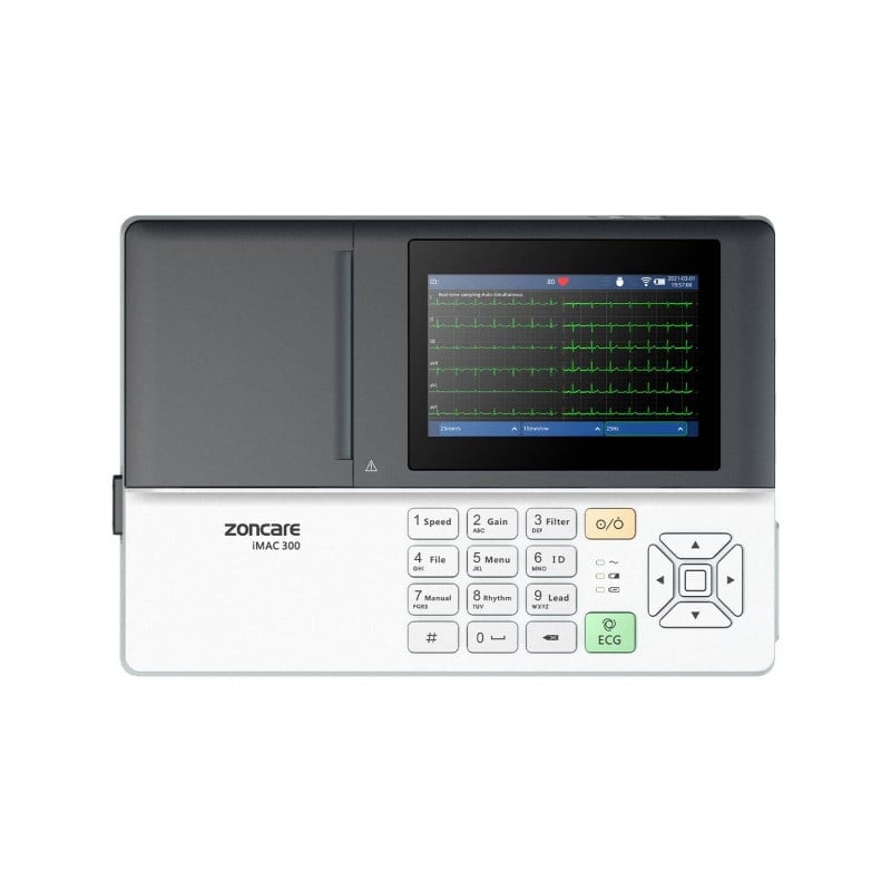 iMAC 300 PRO mobiles EKG mit Thermodrucker - vier Aufzeichnungsmodi - Med-Praxisbedarf