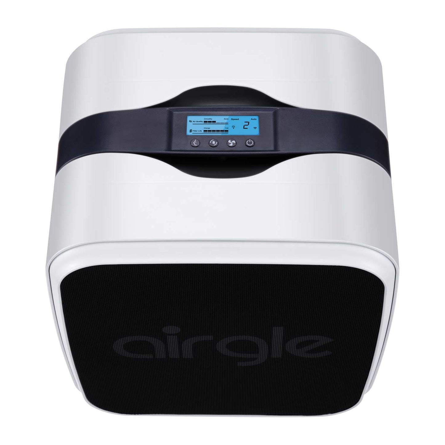 Airgle AG300 Luftdesinfektionsgerät Seitenansicht - zeigt Gehäusedesign und Lufteinlass - Med-Praxisbedarf