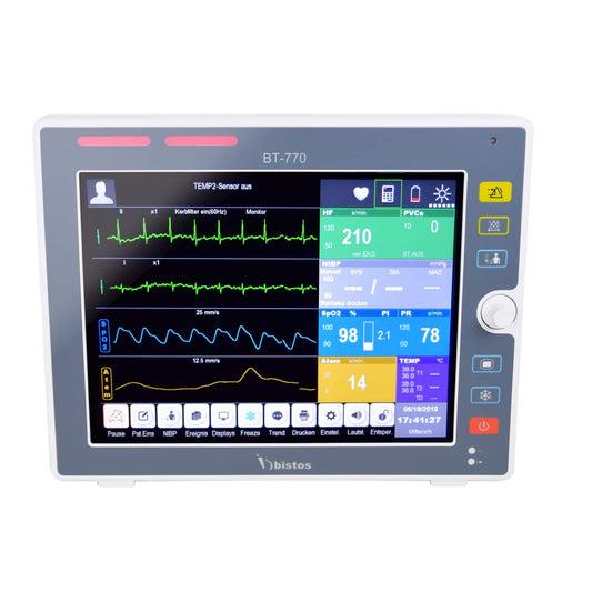 Bistos Patienten-Überwachungsmonitor BT-770 - 12,1 Zoll Touchscreen-Display, klare Anzeige - Med-Praxisbedarf