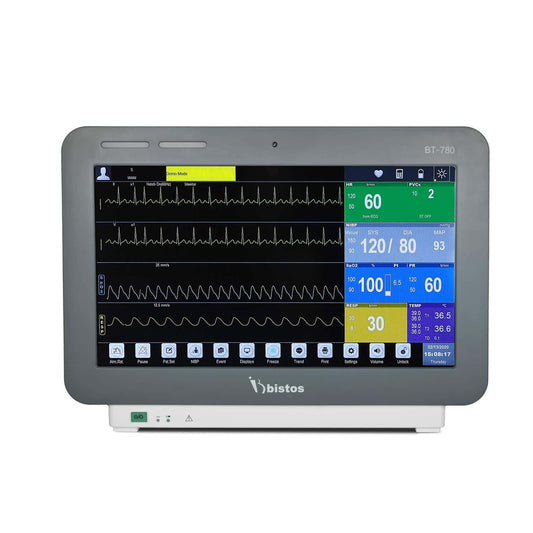 Patientenmonitor BT-780 von bistos - überwacht Vitalparameter wie Temperatur und Blutdruck - Med-Praxisbedarf