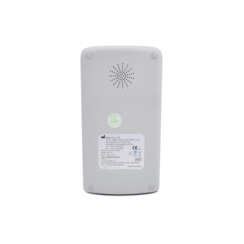 Pulsoximeter BT-710 in Verpackung - inklusive Tragetasche und Bedienungsanleitung - Med-Praxisbedarf