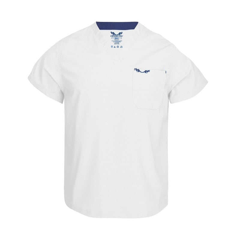 canberroo® Unisex-Top Seitenansicht - Schnittdetail des Berufs-Oberteils, Alltagstauglich - Med-Praxisbedarf