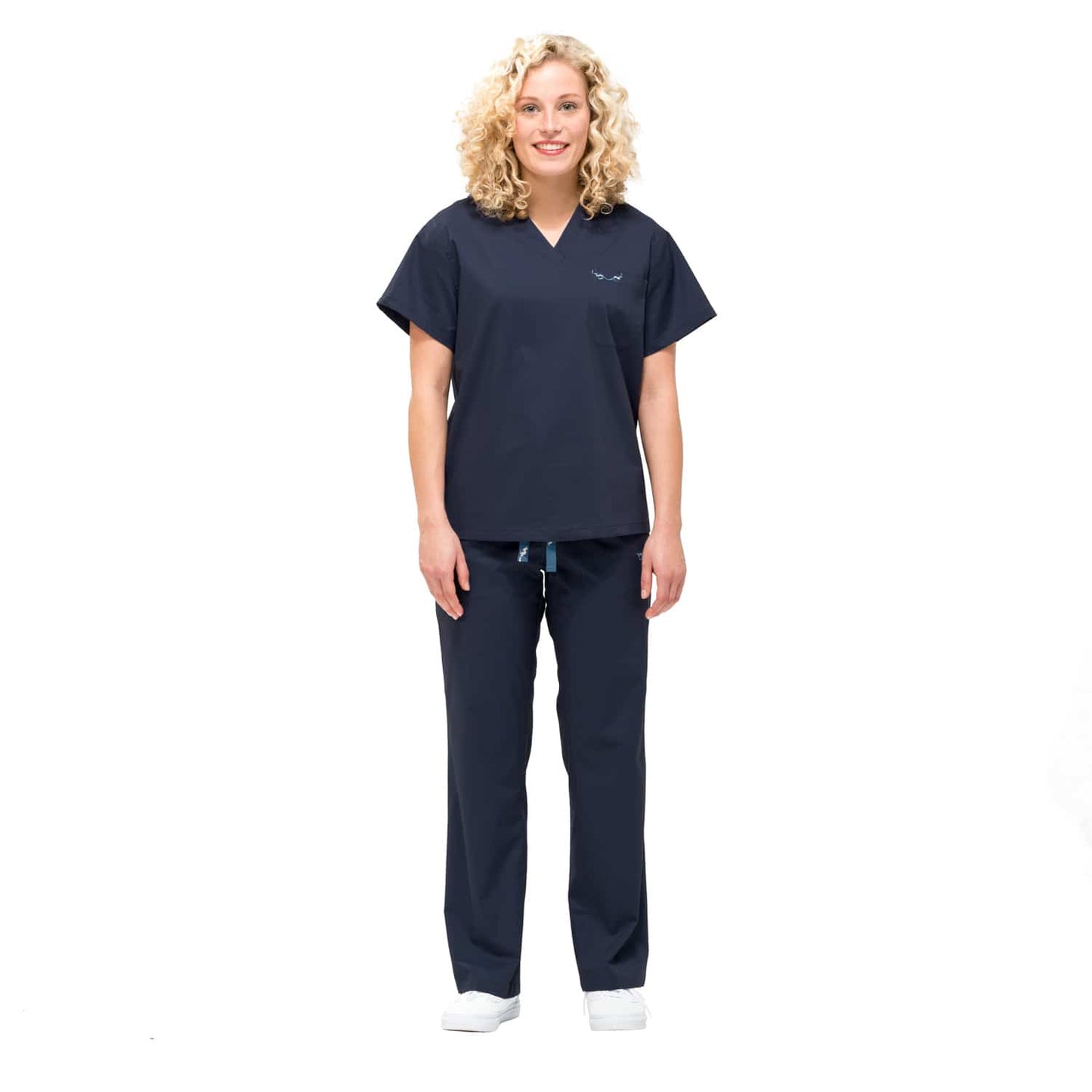 canberroo® Unisex-Top von vorne - professionelles Teamshirt für Pflegeeinrichtungen, kurze Ärmel - Med-Praxisbedarf