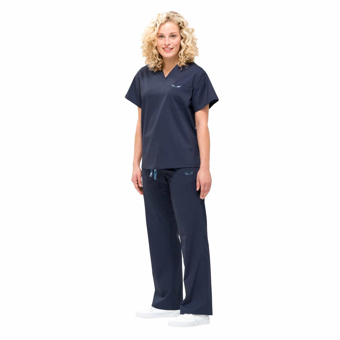 canberroo® Unisex-Top von hinten - schlichtes Berufsbekleidung-Top, Material aus Baumwollmix - Med-Praxisbedarf