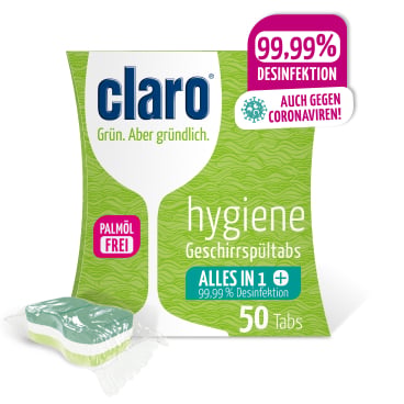 Spülmaschinentabs Hygiene Tabs klar - ideal für den Einsatz in Pflegeeinrichtungen - Med-Praxisbedarf