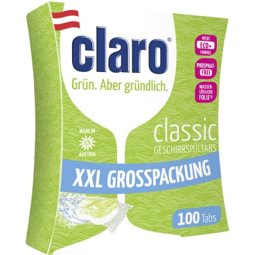 claro Spülmaschinentab Classic Öko - speziell entwickelt für den Einsatz in Kliniken und Arztpraxen - Med-Praxisbedarf