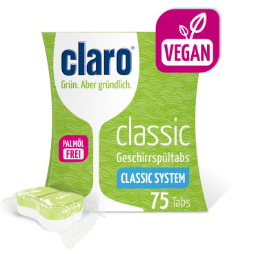 claro Öko Tabs Spülmaschine - professionelle Geschirrreinigung mit einem Tab, für den Dauerbetrieb - Med-Praxisbedarf