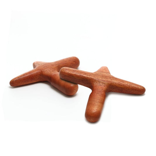 Asiatisches Massagekreuz aus Holz - von cosiMed für Triggerpunkt-Behandlung - Med-Praxisbedarf