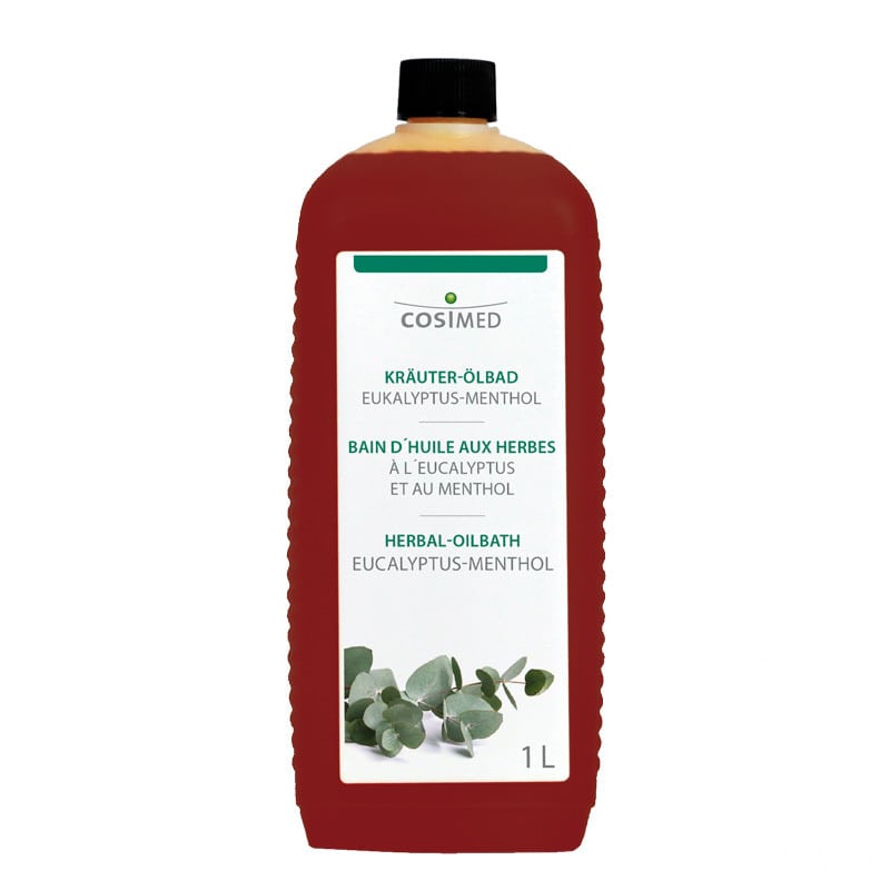Eucalyptus-Menthol Ölbad von cosiMed - mit wertvollen ätherischen Ölen, erfrischend und klärend - Med-Praxisbedarf